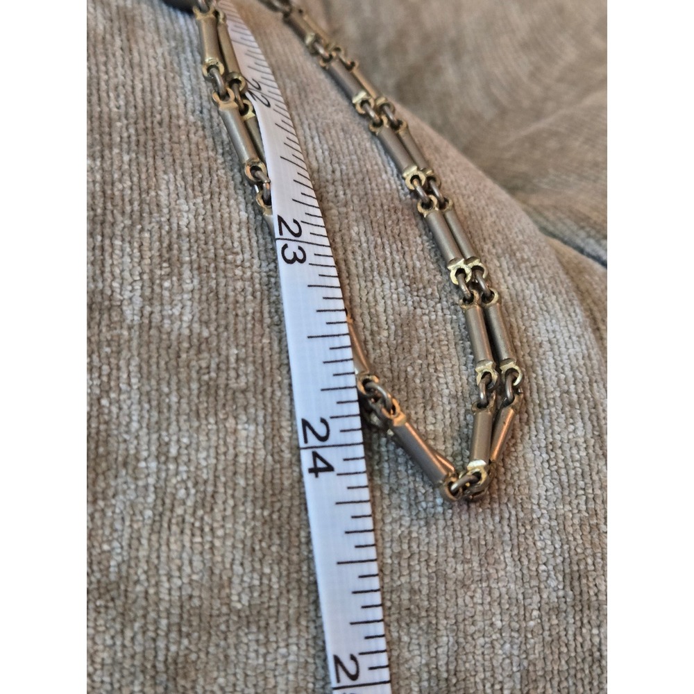 Silvertone Ball Station Necklace Vintage - Picture 8 of 8